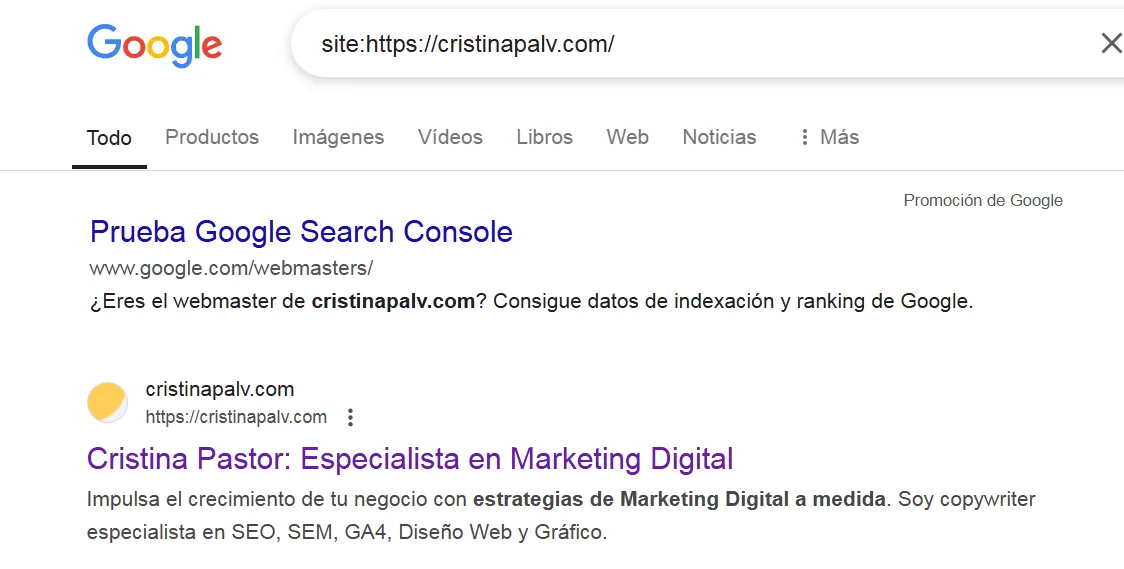 indexacion de paginas web